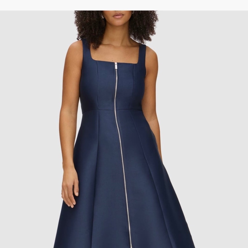 Paisley Satin Midi Dress ALIGNE NWT